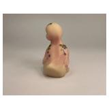 Fenton Burmese Art Glass Duck Uranium Glass