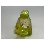 Fenton Opalescent Uranium Glasss Bird