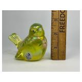 Fenton Opalescent Uranium Glasss Bird