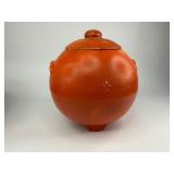 Ransburg Pottery Orange Cookie Jar