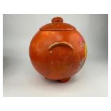 Ransburg Pottery Orange Cookie Jar