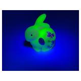 Fenton Burmese Art Glass Bunny Rabbit Uranium Glass