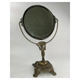 Antique Art Nouveau Oval Vanity Mirror