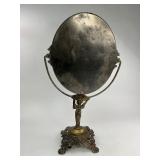 Antique Art Nouveau Oval Vanity Mirror