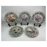 5 Bradford Exchange Butterfly Collector Plates