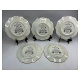 5 Bradford Exchange Butterfly Collector Plates