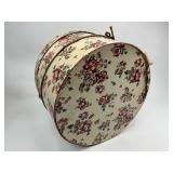 Vintage Hat Box of Scarves and Handkerchiefs