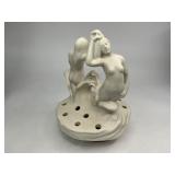 Weller Pottery Nude Women Flower Frog