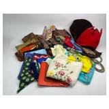 Vintage Scarves, Ties, Purses, Hats, and Handkerchiefs