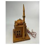 Vintage Wood Mosque Lamp