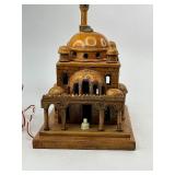 Vintage Wood Mosque Lamp