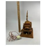 Vintage Wood Mosque Lamp