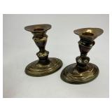 Brass Candlestick Wall Sconces and Candlestick Holders