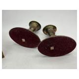 Brass Candlestick Wall Sconces and Candlestick Holders