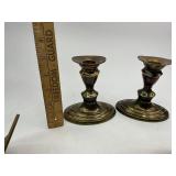 Brass Candlestick Wall Sconces and Candlestick Holders