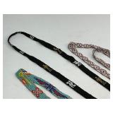 Native American Beadwork Necklaces and Pipestone Minn. Carved Arrowhead