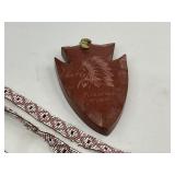 Native American Beadwork Necklaces and Pipestone Minn. Carved Arrowhead
