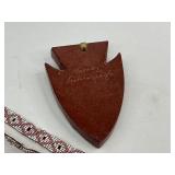 Native American Beadwork Necklaces and Pipestone Minn. Carved Arrowhead