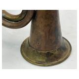Military Style Brass Bugle and MSA Hard Hat