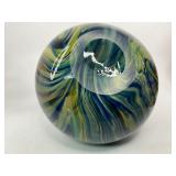 Murano Style Swirled Glass Vase - Heavy