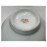 Antique Chinese Embroidered Silk Shoe & Antique Japanese Woodblock Print Books + Chinese Soup Bowl