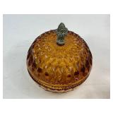 Art Glass Lot - Imperial, Fenton, Degenhart Toothpick Holders, Indiana Candy Dish, Heavy Glass Vase, and Votive