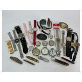 Vintage Watch and Knife Lot