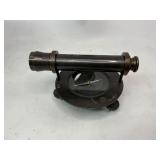 Antique Keuffel & Esser Co. Plane Table Alidade Surveying Telescope with Box + Brass Alidade Compass & Dip Needle Compass