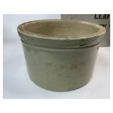 Cloverleaf Milk Box with Four Stoneware Butter Crocks