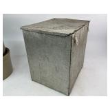 Cloverleaf Milk Box with Four Stoneware Butter Crocks