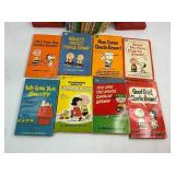 Vintage Charlie Brown Peanuts Book Lot with Bookends