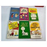 Vintage Charlie Brown Peanuts Book Lot with Bookends