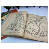 Vintage Coloring Book Lot
