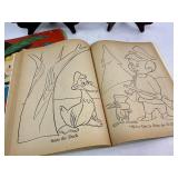 Vintage Coloring Book Lot