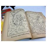 Vintage Coloring Book Lot