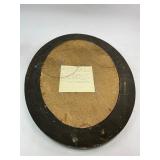 Three Antique Oval Convex Glass Portrait Pictures