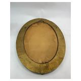 Three Antique Oval Convex Glass Portrait Pictures