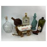 Jim Beam Decanter and Bottle Lot