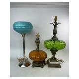 Three Vintage Lamps