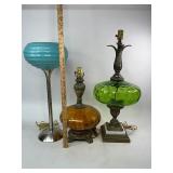 Three Vintage Lamps
