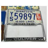 Vintage Minnesota License Plate Lot