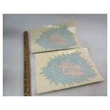 Two Vintage Caterpillar Tractor Decals