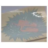Two Vintage Caterpillar Tractor Decals