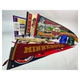 Minnesota Pennant Lot - Gophers, Twins, and Vikings