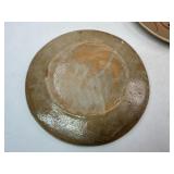 Mid Century Tonala Leaping Gazelle Pottery + Romanian Folk Art Plates
