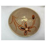 Mid Century Tonala Leaping Gazelle Pottery + Romanian Folk Art Plates