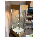 Glass Rotating Display Cabinate