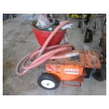 Walker Equipment Fireproofing foam sprayer with Hose Reel, cold spray other material as well - Orange Cart