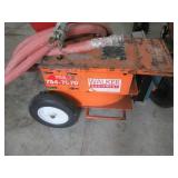 Walker Equipment Fireproofing foam sprayer with Hose Reel, cold spray other material as well - Orange Cart
