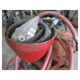 Walker Equipment Fireproofing foam sprayer with Hose Reel, cold spray other material as well - Orange Cart